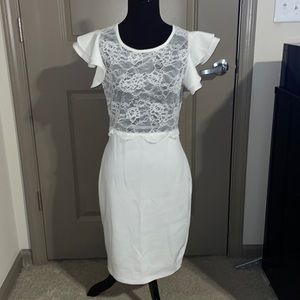 White lace dress